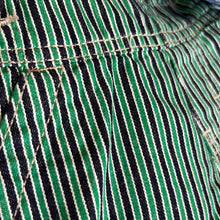 OshKosh Green Stripe Shortalls 3M