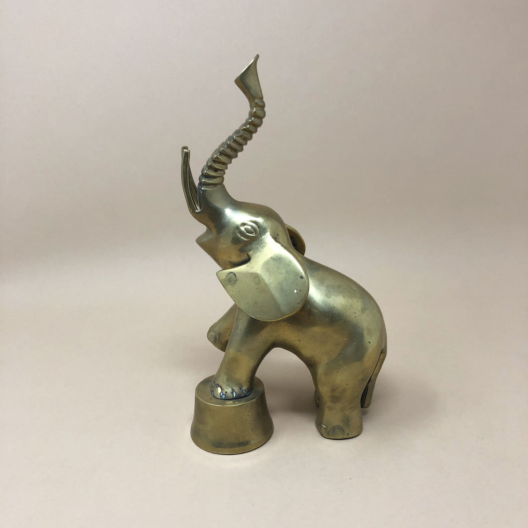 Vintage Brass Circus Elephant