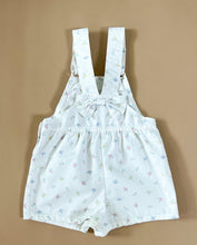Vintage white floral shortall 6Y