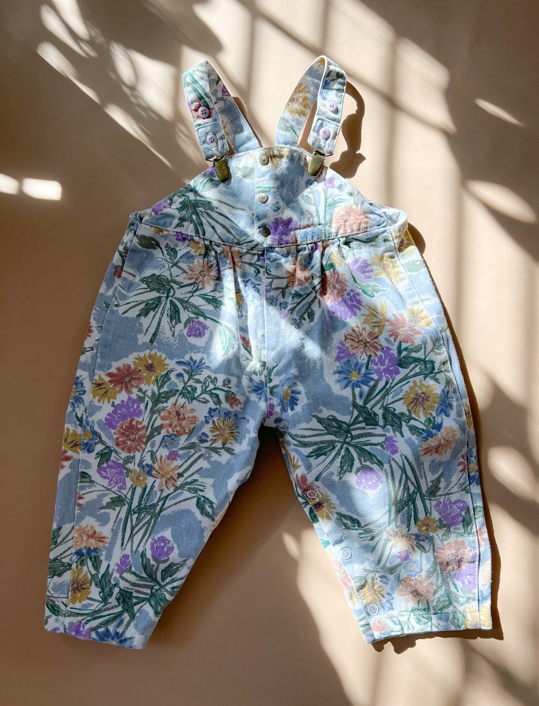 Guess Floral Overalls 24M