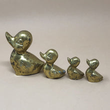 Vintage Brass Ducks in a Row