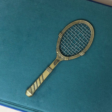 Vintage Solid Brass Tennis Racket